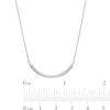 Thumbnail Image 3 of Vera Wang Love Collection Curved Bar Wedding Party Gifts Necklace in Sterling Silver