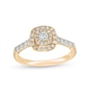 0.25 CT. T.W. Diamond Double Cushion Frame Engagement Ring in 10K Gold