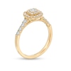 Thumbnail Image 2 of 0.25 CT. T.W. Diamond Double Cushion Frame Engagement Ring in 10K Gold