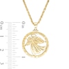 Thumbnail Image 2 of Exclusive Etched Guardian "ANGEL OF HOPE" and Hearts Open Circle with Angel Pendant in 10K Gold