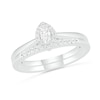 Thumbnail Image 0 of 0.23 CT. T.W. Marquise Diamond Frame Bridal Set in 10K White Gold
