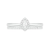 Thumbnail Image 2 of 0.23 CT. T.W. Marquise Diamond Frame Bridal Set in 10K White Gold
