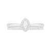 Thumbnail Image 3 of 0.23 CT. T.W. Marquise Diamond Frame Bridal Set in 10K White Gold