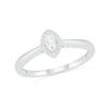 Thumbnail Image 4 of 0.23 CT. T.W. Marquise Diamond Frame Bridal Set in 10K White Gold