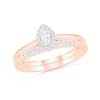 Thumbnail Image 0 of 0.23 CT. T.W. Marquise Diamond Frame Bridal Set in 10K Rose Gold