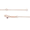 Thumbnail Image 2 of Vera Wang Love Collection Wedding Party Gifts Sideways Morganite Necklace in 14K Rose Gold Vermeil