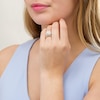 Thumbnail Image 2 of 1.29 CT. T.W. Composite Cushion Diamond Frame Multi-Row Vintage-Style Bridal Set in 10K Gold