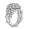 Thumbnail Image 3 of 1.23 CT. T.W. Composite Diamond Multi-Row Vintage-Style Bridal Set in 10K White Gold