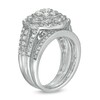 Thumbnail Image 2 of 1.23 CT. T.W. Composite Diamond Multi-Row Vintage-Style Bridal Set in 10K White Gold