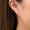 0.70 CT. T.W. Diamond Solitaire Stud Earrings in 10K White Gold (I/I3)
