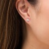 Thumbnail Image 2 of 0.80 CT. T.W. Diamond Solitaire Stud Earrings in 10K White Gold (I/I3)