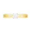 Thumbnail Image 2 of 0.39 CT. T.W. Princess-Cut Diamond Solitaire Split Shank Engagement Ring in 10K Gold (J/I3)
