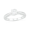 Thumbnail Image 0 of 0.62 CT. T.W. Diamond Solitaire Vintage-Style Engagement Ring in 14K White Gold (I/I2)