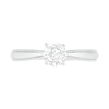 Thumbnail Image 2 of 0.62 CT. T.W. Diamond Solitaire Vintage-Style Engagement Ring in 14K White Gold (I/I2)