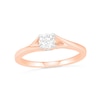 Thumbnail Image 0 of 0.37 CT. T.W. Diamond Solitaire Split Shank Engagement Ring in 10K Rose Gold (J/I3)