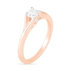 Thumbnail Image 1 of 0.37 CT. T.W. Diamond Solitaire Split Shank Engagement Ring in 10K Rose Gold (J/I3)