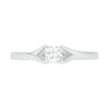 Thumbnail Image 2 of 0.37 CT. T.W. Princess-Cut Diamond Solitaire Split Shank Engagement Ring in 10K White Gold (J/I3)