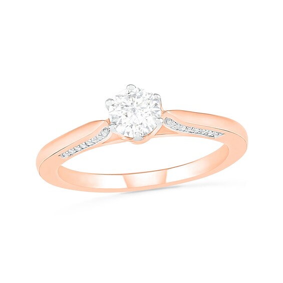 0.45 CT. T.W. Diamond Solitaire Engagement Ring in 10K Rose Gold (J/I3