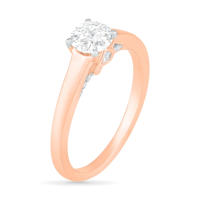 0.65 CT. T.W. Diamond Solitaire Engagement Ring in 14K Rose Gold (I/I2)