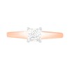Thumbnail Image 3 of 0.65 CT. T.W. Princess-Cut Diamond Solitaire Engagement Ring in 14K Rose Gold (I/I2)
