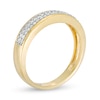 Thumbnail Image 2 of Men's 0.29 CT. T.W. Diamond Double Row Wedding Band in 10K Gold