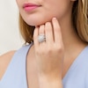 Thumbnail Image 2 of 2.23 CT. T.W. Composite Diamond Multi-Row Vintage-Style Three Piece Bridal Set in 10K White Gold
