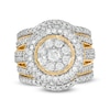 Thumbnail Image 0 of 2.23 CT. T.W. Multi-Diamond Multi-Row Vintage-Style Three Piece Bridal Set in 10K Gold