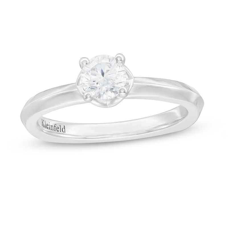 Main Image 1 of Kleinfeld® 0.48 CT. T.W. Solitaire Diamond Engagement Ring in 14K White Gold