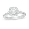 Thumbnail Image 1 of Kleinfeld® 0.95 CT. T.W. Diamond Cushion Frame Engagement Ring in 14K White Gold