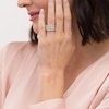 Thumbnail Image 2 of 1.96 CT. T.W. Baguette and Round Diamond Multi-Row Ring in 10K Gold