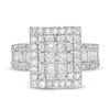 Thumbnail Image 3 of 1.45 CT. T.W. Princess-Cut Diamond Frame Multi-Row Engagement Ring in 10K White Gold