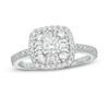 Thumbnail Image 0 of 0.69 CT. T.W. Baguette and Round Diamond Frame Ring in 10K White Gold