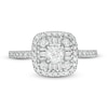Thumbnail Image 3 of 0.69 CT. T.W. Baguette and Round Diamond Frame Ring in 10K White Gold