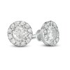 Thumbnail Image 1 of 0.37 CT. T.W. Diamond Frame Stud Earrings in 10K White Gold