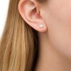 Thumbnail Image 2 of 0.37 CT. T.W. Diamond Frame Stud Earrings in 10K Gold