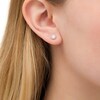 Thumbnail Image 2 of 0.37 CT. T.W. Diamond Frame Stud Earrings in 10K Rose Gold
