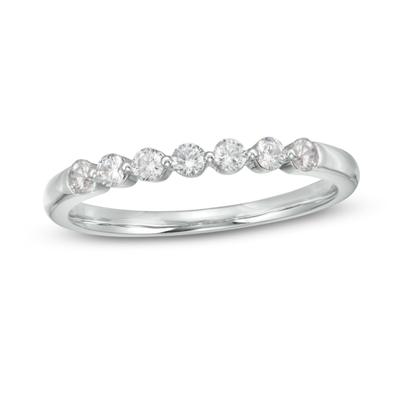 0.23 CT. T.W. Diamond Seven Stone Anniversary Band in 10K Gold