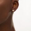 0.10 CT. T.W. Certified Canadian Diamond Solitaire True North Stud Earrings in 10K Gold (I/I2