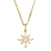 Thumbnail Image 1 of 0.04 CT. Certified Canadian Diamond Solitaire True North Pendant in 10K Gold - 20" (I/I2)