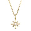 Thumbnail Image 0 of 0.04 CT. Certified Canadian Diamond Solitaire True North Pendant in 10K Gold - 20" (I/I2)