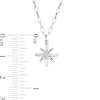 Thumbnail Image 2 of 0.04 CT. Certified Canadian Diamond Solitaire True North Pendant in 10K White Gold - 20" (I/I2)