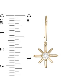0.48 CT. T.W. Certified Canadian Diamond Solitaire True North Drop Earrings in 10K Gold (I/I2