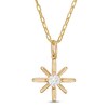 Thumbnail Image 1 of 0.24 CT. Certified Canadian Diamond Solitaire True North Pendant in 10K Gold - 20" (I/I2)