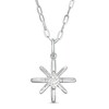 Thumbnail Image 0 of 0.24 CT. Certified Canadian Diamond Solitaire True North Pendant in 10K White Gold - 20" (I/I2)