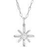 Thumbnail Image 1 of 0.24 CT. Certified Canadian Diamond Solitaire True North Pendant in 10K White Gold - 20" (I/I2)