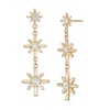 Thumbnail Image 1 of 0.50 CT. T.W. Certified Canadian Diamond True North Triple Drop Earrings in 10K Gold - 20" (I/I2)