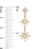 Thumbnail Image 3 of 0.50 CT. T.W. Certified Canadian Diamond True North Triple Drop Earrings in 10K Gold - 20" (I/I2)