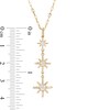 0.25 CT. T.W. Certified Canadian Diamond True North Triple Drop Pendant in 10K Gold - 20" (I/I2)