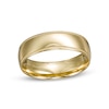 Thumbnail Image 0 of Men's 6.0mm Coin Edge Wedding Band in 14K Gold - Size 10