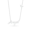 Thumbnail Image 0 of Diamond Accent "Angel" Necklace in Sterling Silver